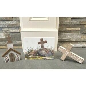 Hobby Lobby Easter 2026 Inspirational Table Pieces Church Figurine Cross Set